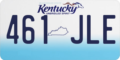 KY license plate 461JLE