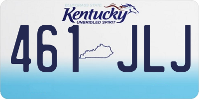 KY license plate 461JLJ