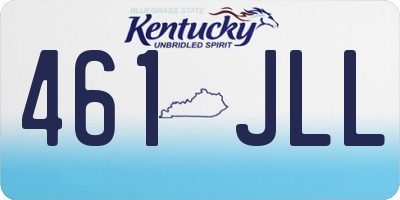 KY license plate 461JLL