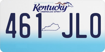 KY license plate 461JLO