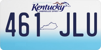 KY license plate 461JLU