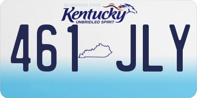 KY license plate 461JLY