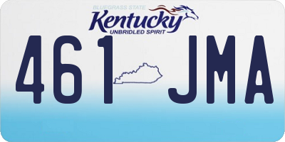 KY license plate 461JMA