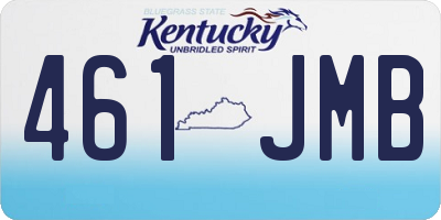 KY license plate 461JMB