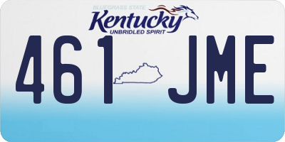 KY license plate 461JME