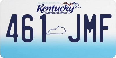 KY license plate 461JMF