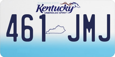 KY license plate 461JMJ