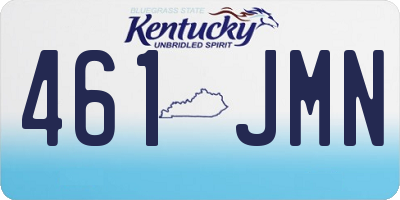 KY license plate 461JMN