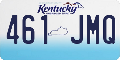 KY license plate 461JMQ