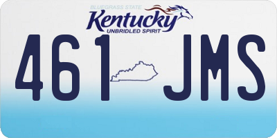 KY license plate 461JMS
