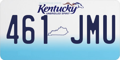 KY license plate 461JMU