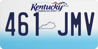 KY license plate 461JMV