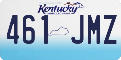 KY license plate 461JMZ