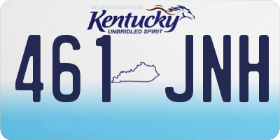 KY license plate 461JNH