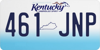 KY license plate 461JNP