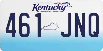 KY license plate 461JNQ