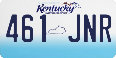 KY license plate 461JNR