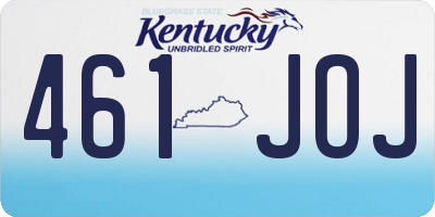 KY license plate 461JOJ