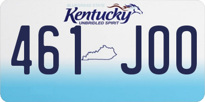 KY license plate 461JOO