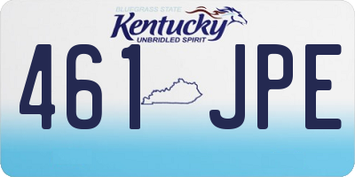 KY license plate 461JPE