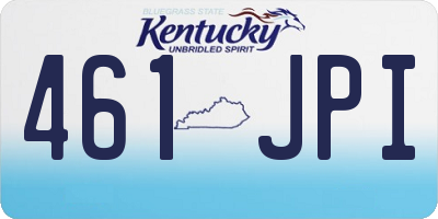 KY license plate 461JPI