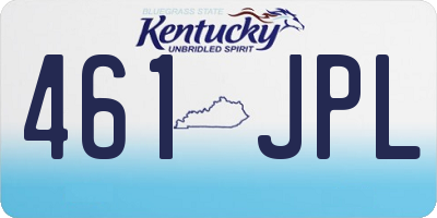 KY license plate 461JPL