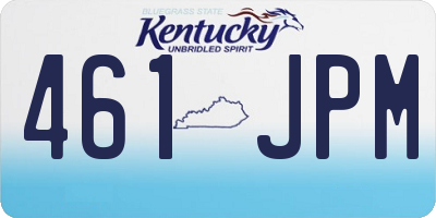 KY license plate 461JPM