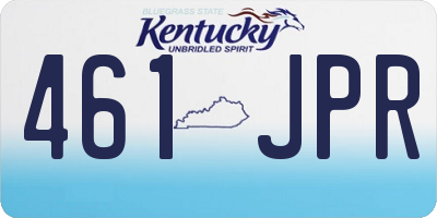 KY license plate 461JPR
