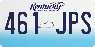 KY license plate 461JPS