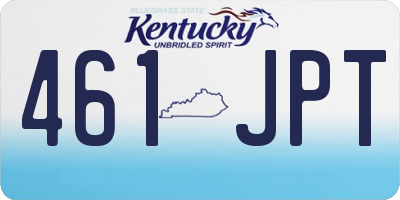 KY license plate 461JPT