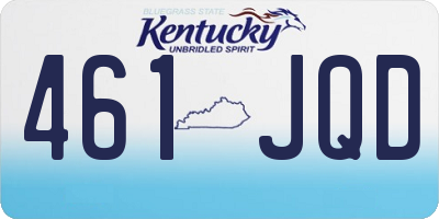 KY license plate 461JQD
