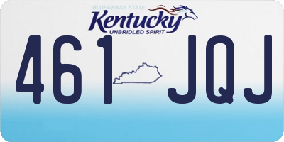 KY license plate 461JQJ