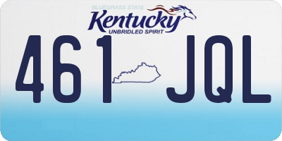 KY license plate 461JQL