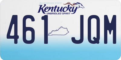 KY license plate 461JQM