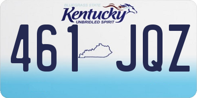 KY license plate 461JQZ