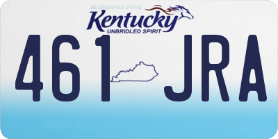 KY license plate 461JRA