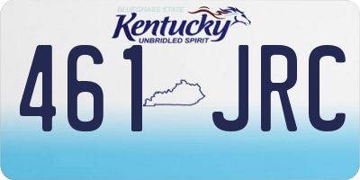 KY license plate 461JRC