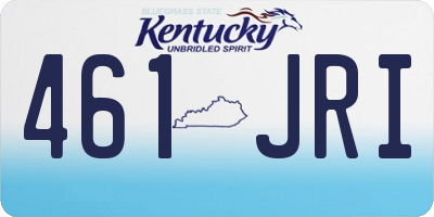 KY license plate 461JRI