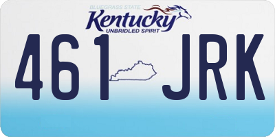 KY license plate 461JRK