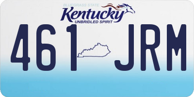 KY license plate 461JRM