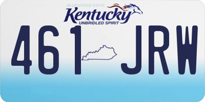 KY license plate 461JRW