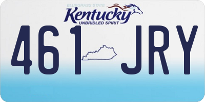 KY license plate 461JRY