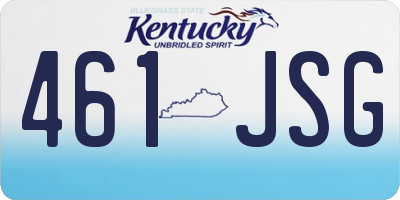 KY license plate 461JSG