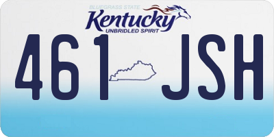 KY license plate 461JSH