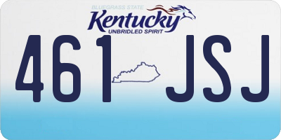KY license plate 461JSJ