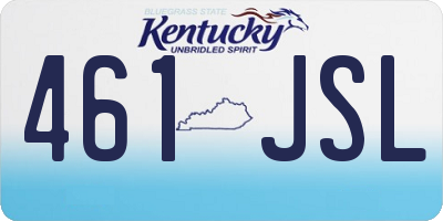 KY license plate 461JSL