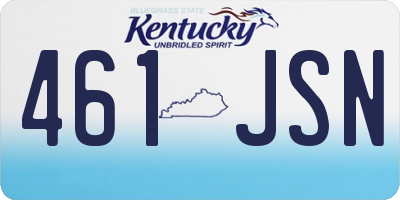KY license plate 461JSN