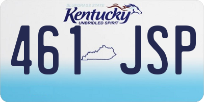 KY license plate 461JSP