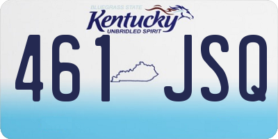 KY license plate 461JSQ