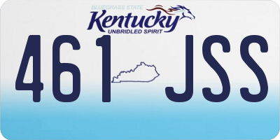 KY license plate 461JSS